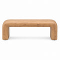Oak Wood Rectangular Bench Natural Finish 150cm