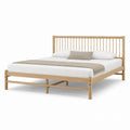 King Size Solid Wood Bed Frame with Slatted Headboard
